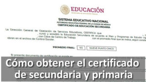Obtener certificados de primaria y secundaria en mexico